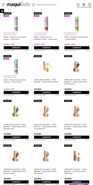 -20% de Descuento en la web de Maquillalia.