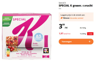 BE KIND en Kellogs Graanrepen -50%
