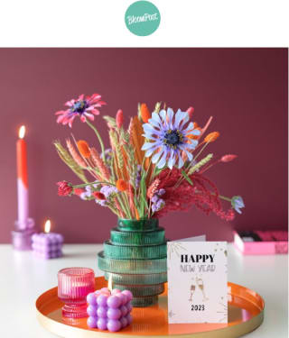 Gratis wenskaart bij bij elk cadeau bij Bloompost