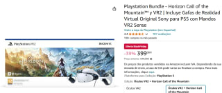 PlayStation®VR2 Horizon Call of the Mountain™ bundel voor €399 bij Amazon