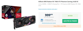 Carte graphique ASRock AMD Radeon à 999,95€