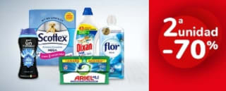 Segunda Unidad al -70% en productos de Droguería desde Carrefour.