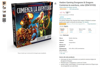 Juego de mesa Gaming Dungeons & Dragons Comienza la aventura por 18,90€