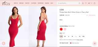 Lois Plunge Open-Back Midaxi Dress – Available for £29