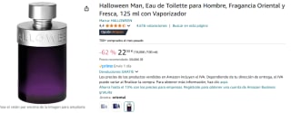 Halloween Man Fragancia Oriental y Fresca, 125 ml por 22,50€