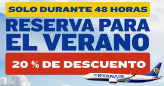 20% Descuento en tus reservas de vuelos para verano