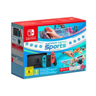 Nintendo Switch Azul/Rojo + Switch Sports + Suscripción 12 meses por 259,99€