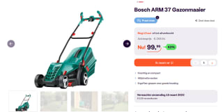 Bosch ARM 37 Gazonmaaier voor €99,95 bij iBOOD