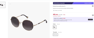 Gafas de sol Carolina Herrera Mujer SHE152-560301 por 40,49€