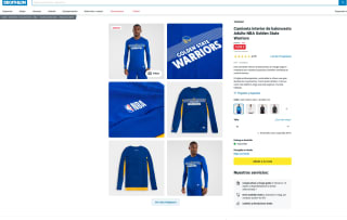 TARMAK Camiseta interior de baloncesto NBA Golden State Warriors por 14,99€