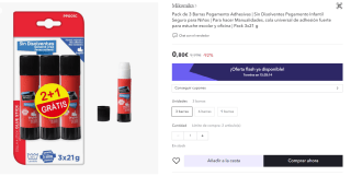 Material escolar desde solo 0,01€