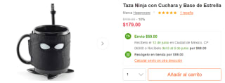 Taza Ninja con Cuchara y Base de Estrella por $179 en Linio