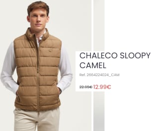 Chaleco Sloopy para Hombre por 12.99€