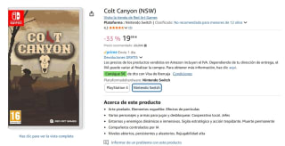 Cold Canyon Nintendo Switch por 19,99€