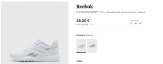 Zapatillas Reebok desde solo 15€ alucina