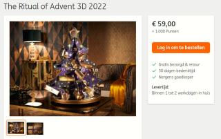 The Ritual of Advent 3D 2022 voor €59 + 1.000 ING Punten
