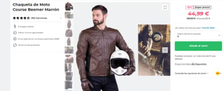 Chaqueta de Moto Course Beemer Marrón por 44,99€
