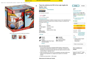 Taza de cerámica 325 ml en caja regalo Spider-Man por 3,48€