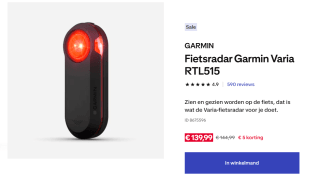 GARMIN Varia RTL515, Radarachterlicht voor €139,99 bij Decathlon