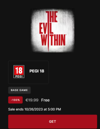 The Evil Within gratis bij Epic Games