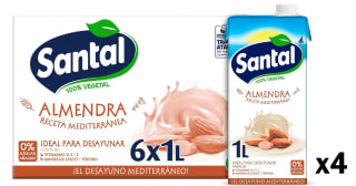 4 Cajas de 6 Unidades de 1L de Santal Bebida de almendras por 26.26€