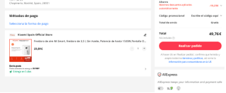 Xiaomi Mi Smart Air Fryer 1500W por 49,76€