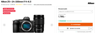 Nikon Z 5 kit met NIKKOR Z 24-200mm voor €1.549 bij Kamera Express
