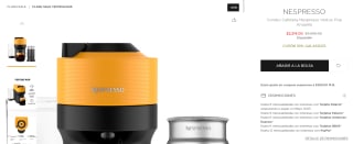 Cafetera Nespresso Vertuo Pop por $1,993 | El Palacio de Hierro