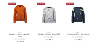 Tot 30% korting op de nieuwe collectie voor jongens en meisjes bij Merkmeisjeskleding