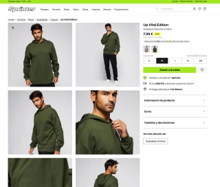 Sudadera Vital Edition con corte oversize Hombre por solo 7,99€