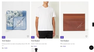 Tot 60% korting op alles van Ted Baker bij de Bijenkorf
