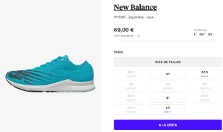 Zapatillas de Mujer New Balance W1500 por 62.1€