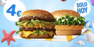 2 Burger Big Mac o McPollo por solo 4€