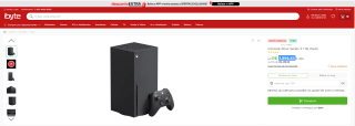 Console da Microsoft, modelo Xbox Series X de 1TB - R$ 3.898,83