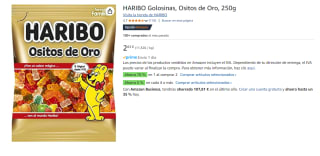 4 Bolsas de HARIBO Golosinas, Ositos de Oro, 250g por 6.22€