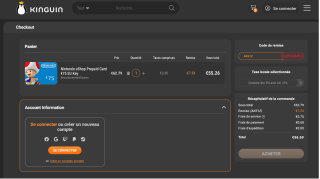 Tarjeta Nintendo Eshop de 75€ por 56,69€