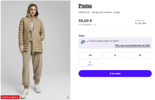 Chaqueta para Mujer Puma PACKLITE por 58€