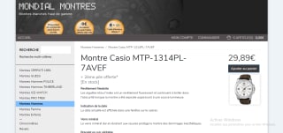 Montre Casio MTP-1314PL-7AVEF à 29,89€