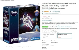 Puzzle de 1000 piezas marca Clementoni NASA por 7,40€