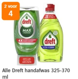 2 flessen dreft voor 0,50!! via Tikkie