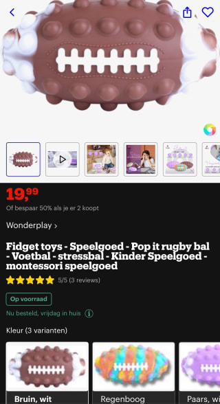 1 + 1 gratis 1 item kost €19,99 en twee items €19,98