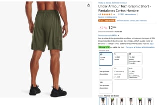 Under Armour Tech Graphic Short - Pantalones Cortos Hombre por 12,99€