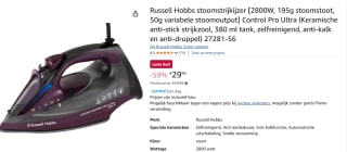 Russell Hobbs - Colour Control Pro Ultra Iron voor €29,99 bij Amazon