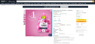 Amaciante Downy, aroma Frescor da Primavera de 1,5L - R$ 42,90