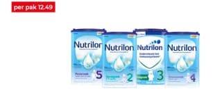 Nutrilon opvolg, dreumes of peuter melk €12,49 per pak voor €12,49 bij Hoogvliet