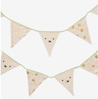 Njntje herbruikbare vlaggenlijn met goudkleurige nijntjes 400cm voor €3 bij de Hema