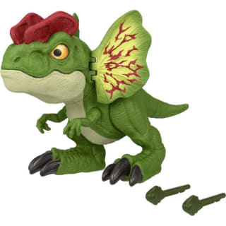 Mattel Jurassic World Uncaged Dilophosaurus Dinosaurio de juguete con sonidos que lanza proyectiles por 9.99€