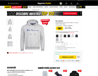 Sudadera Ben Sherman Hombre por solo 10€