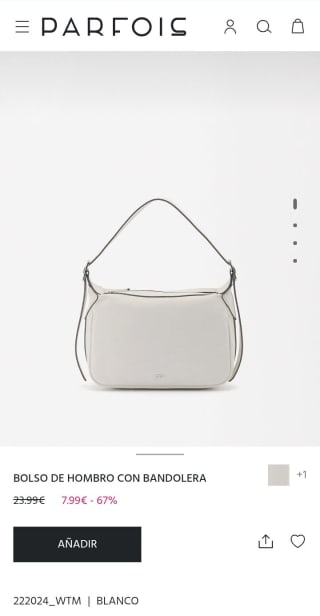 Bolso de hombro con bandolera por 7,99€.