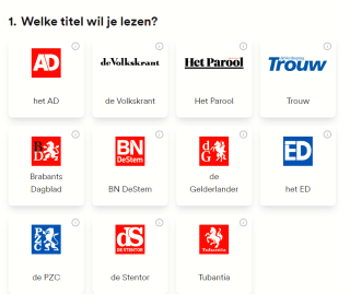 Lees 4, 6 of 8 weken de krant voor €4